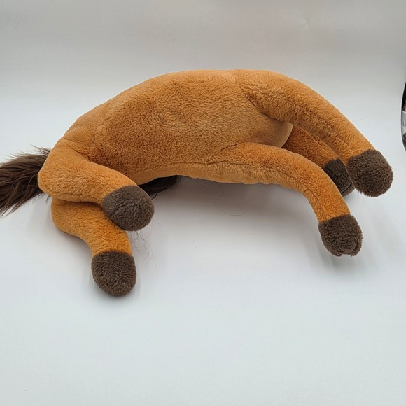 DreamWorks Spirit‎ Horse Plush Brown Mane White Stripe Laying Down 18" - Picture 3 of 5